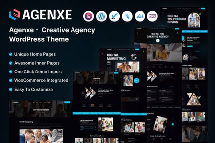 Agenxe – Yaratıcı Ajans WordPress Teması