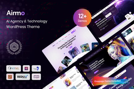 Aimo - Yapay Zeka Ajansı ve Teknoloji WordPress Teması