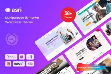 Asri - Çok Amaçlı Elementor WordPress Teması