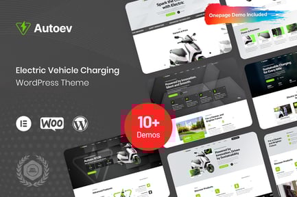 Autoev - Elektrikli Araç Şarj Etme WordPress Teması