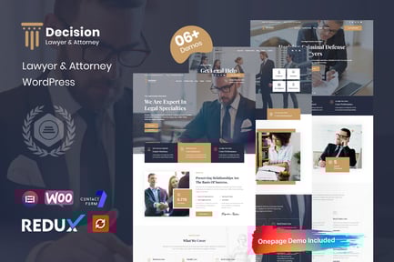 Decision - Hukuk & Avukat WordPress Teması