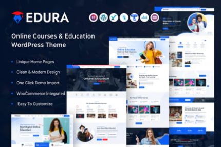 Edura – Online Kurslar ve Eğitim WordPress Teması