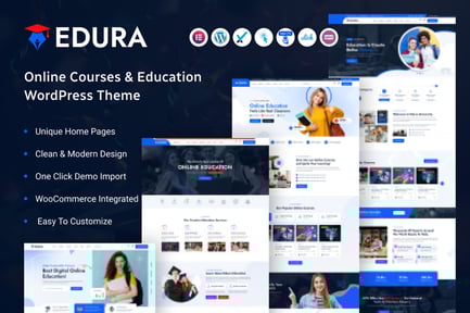 Edura – Online Kurslar ve Eğitim WordPress Teması