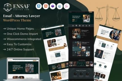 Ensaf - Avukat WordPress Teması