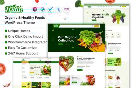 Frutin - Organik ve Sağlıklı Gıda WordPress Teması