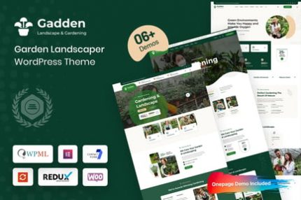 Gadden - Bahçe Peyzajcı WordPress Teması
