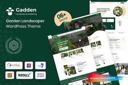 Gadden - Bahçe Peyzajcı WordPress Teması