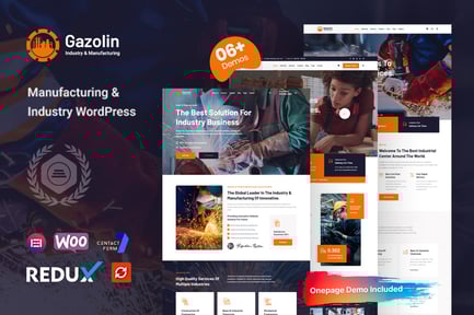 Gazolin - Sanayi ve Fabrika WordPress Teması