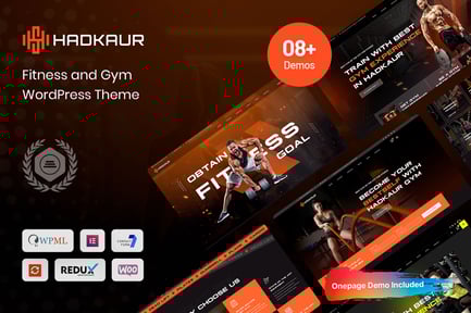 Hadkaur - Fitness ve Spor Salonu WordPress Teması