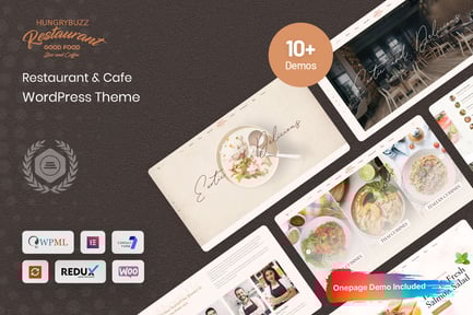 Hungrybuzz - Restoran WordPress Teması