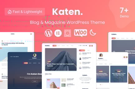 Katen - Blog ve Dergi WordPress Teması