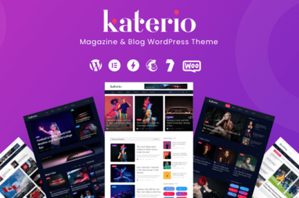 Katerio - Dergi ve Blog WordPress Teması