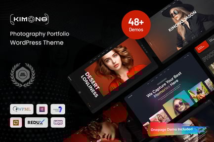 Kimono - Fotoğraf Portföyü WordPress Teması