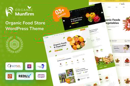 Munfirm - Organik Gıda Mağazası WordPress Teması