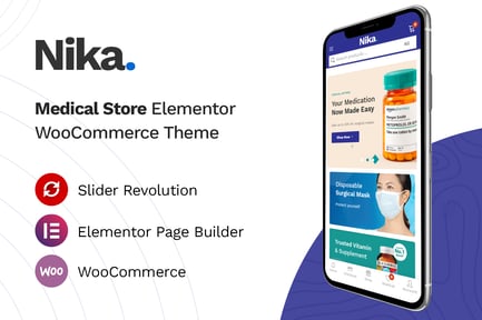 Nika - Tıbbi Elementor WooCommerce Teması