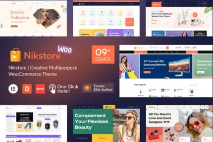 Nikstore Yaratıcı Çok Amaçlı WooCommerce Teması