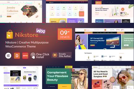 Nikstore Yaratıcı Çok Amaçlı WooCommerce Teması