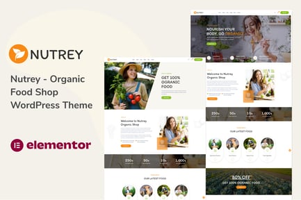 Nutrey - Organik Gıda Dükkanı WordPress Teması