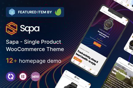 Sapa - Ürün Tanıtım Sayfası WooCommerce Teması