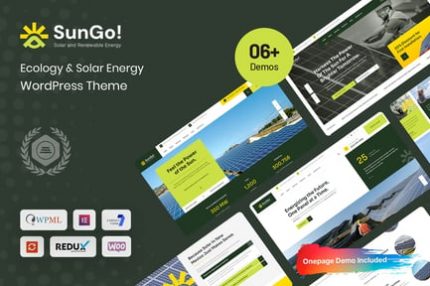Sungo - Ekoloji ve Güneş Enerjisi WordPress Teması
