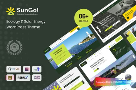 Sungo - Ekoloji ve Güneş Enerjisi WordPress Teması
