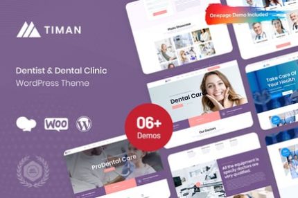 Timan - Diş Hekimi ve Diş Kliniği WordPress Teması