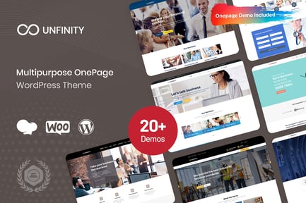 Unfinity - Tek Sayfa WordPress Teması