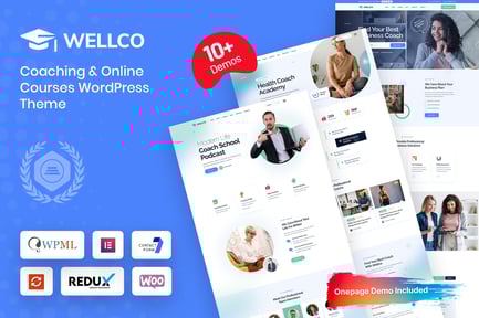 Wellco - Koçluk ve Çevrimiçi Kurslar WordPress Teması