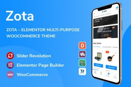 Zota - Elementor Çok Amaçlı WooCommerce Teması