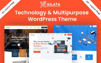 Ailata - Veri Bilimi, Yapay Zeka ve BT Çözümü WordPress Teması