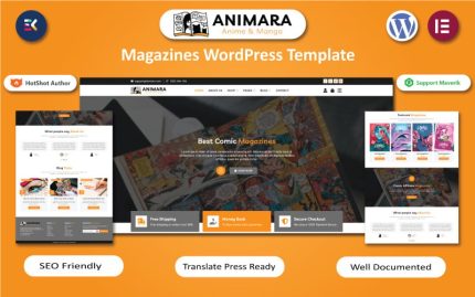 Animara - Anime ve Manga Dergileri Elementor Teması