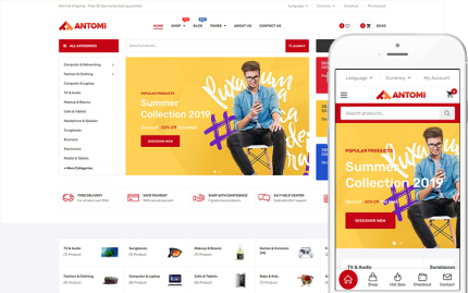 Antomi - Çok Amaçlı Tema WooCommerce Teması