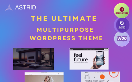 Astrid – İşletmeler, Portföyler ve Çevrimiçi Mağazalar için Yaratıcı WordPress Teması