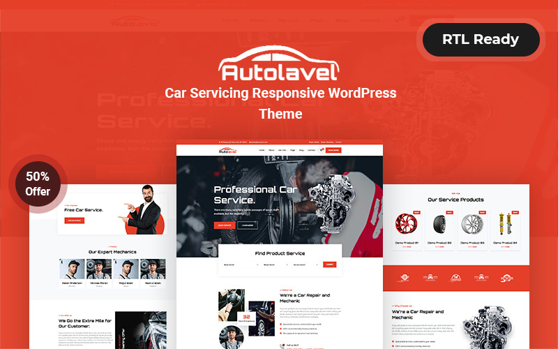 Autolavel - Araba servisi Mobil Uyumlu WordPress Teması