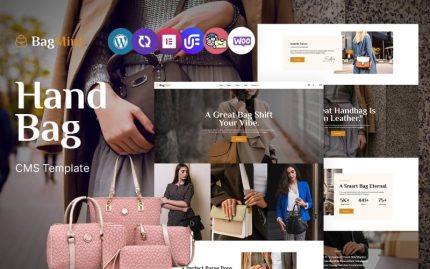 BagMint - Çanta Mağazası Çok Amaçlı Mobil Uyumlu WordPress Teması