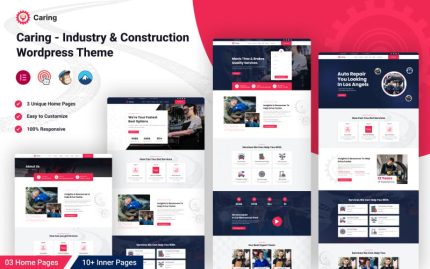 Bakım - Araba Tamiri ve Oto Servisleri Elementor WordPress Teması