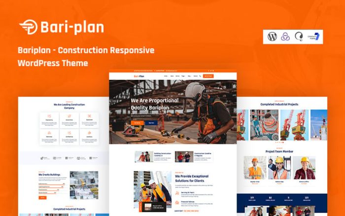 Bariplan - Mobil Uyumlu İnşaat WordPress Teması