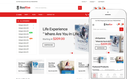 Boorive - Kitapçılar, Koleksiyon Mağazaları WooCommerce WordPress Teması