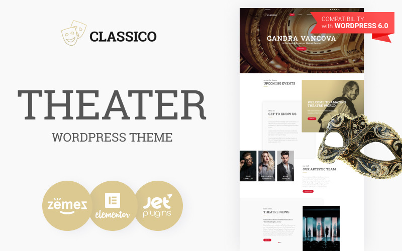 Classico - Mobil Uyumlu Tiyatro WordPress Teması