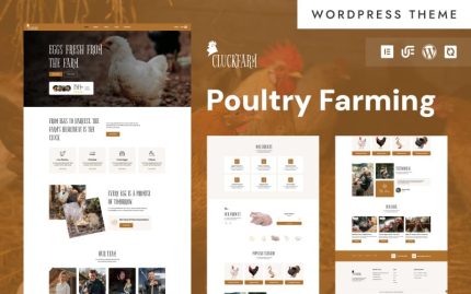 CluckFarm - Organik Yumurta ve Kümes Hayvancılığı WooCommerce Elementor Teması
