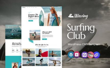 Dalgalanma - Sörf Tahtası Bir Macera WordPress Elementor Teması