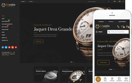 Devato - Watch Store WordPress WooCommerce Teması