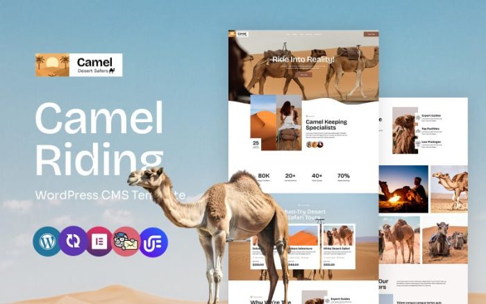 Deve - Deve Sürme ve Macera Çok Amaçlı WordPress Elementor Teması