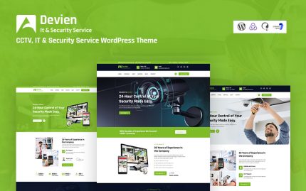 Devien - Mobil Uyumlu CCTV, BT ve Güvenlik Hizmeti WordPress Teması