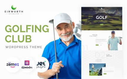Eirworth - Mobil Uyumlu Golf Kulübü WordPress Teması