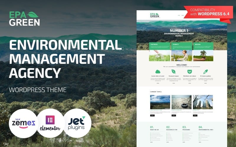 Epa Green - Çevreye Uyumlu Mobil WordPress Teması