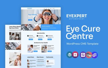 Eyexpert - Optometrist ve Göz Bakımı WordPress Elementor Teması