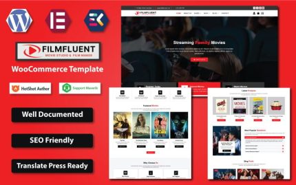 Film Fluent - Film Stüdyosu ve Film Yapımcısı WooCommerce Elementor Teması