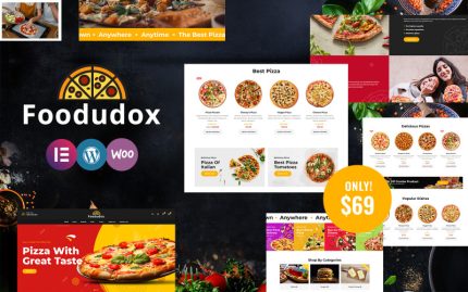 Foodudox - Pizza, Fast Food ve Restoran WooCommerce Teması