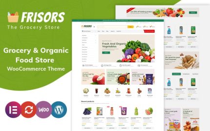 Frisors - Market ve Organik Gıda Mağazası Elementor WooCommerce Teması